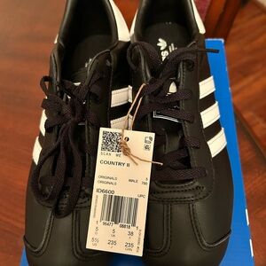 Adidas Country II Black and White Shoes